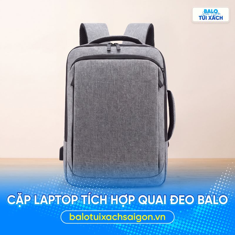 Cặp laptop tích hợp quai đeo balo