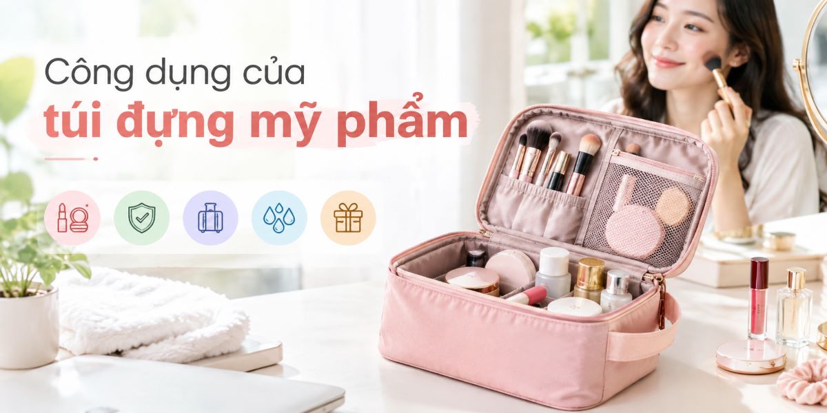 Công dụng của túi đựng mỹ phẩm