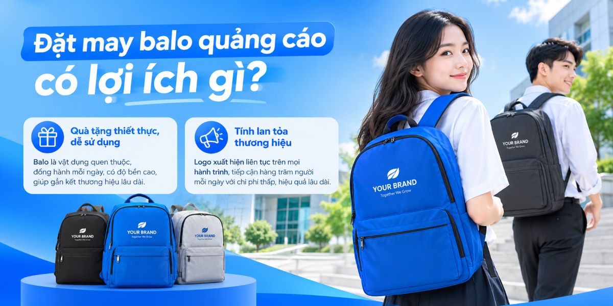 đặt may balo quảng cáo có lợi ích gì