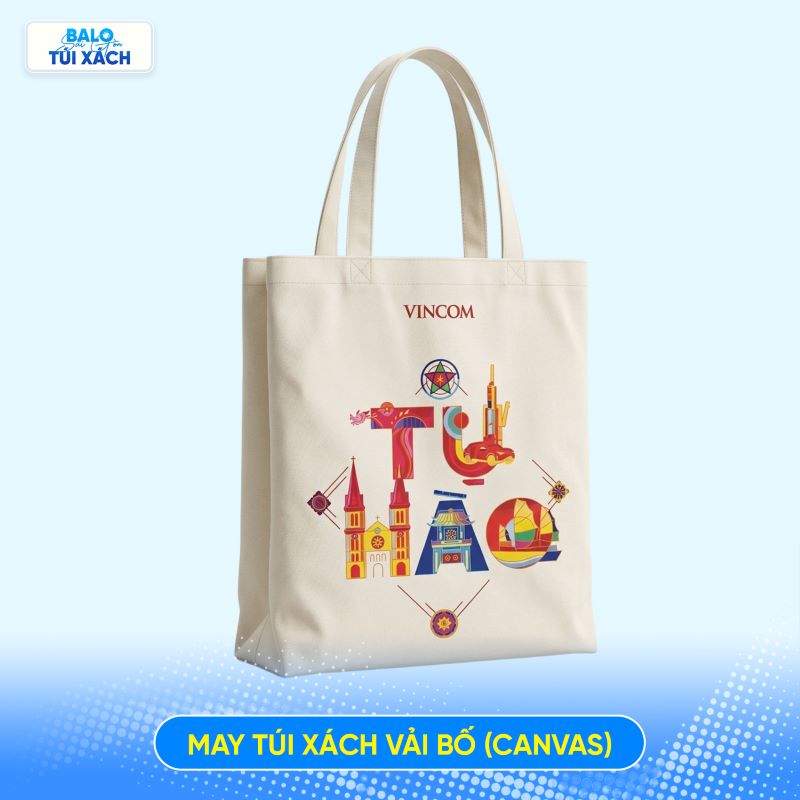May túi xách vải bố (canvas)