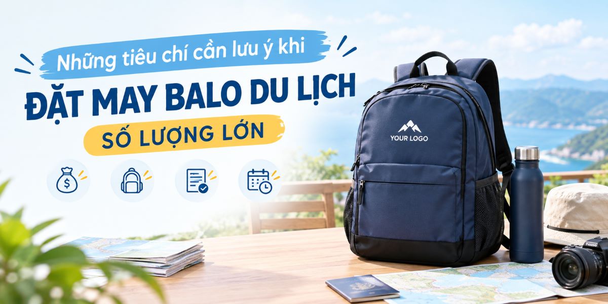 tiêu chí khi đặt may balo du lịch số lượng lớn