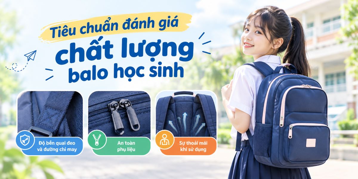 tiêu chuẩn đánh giá balo học sinh chất lượng