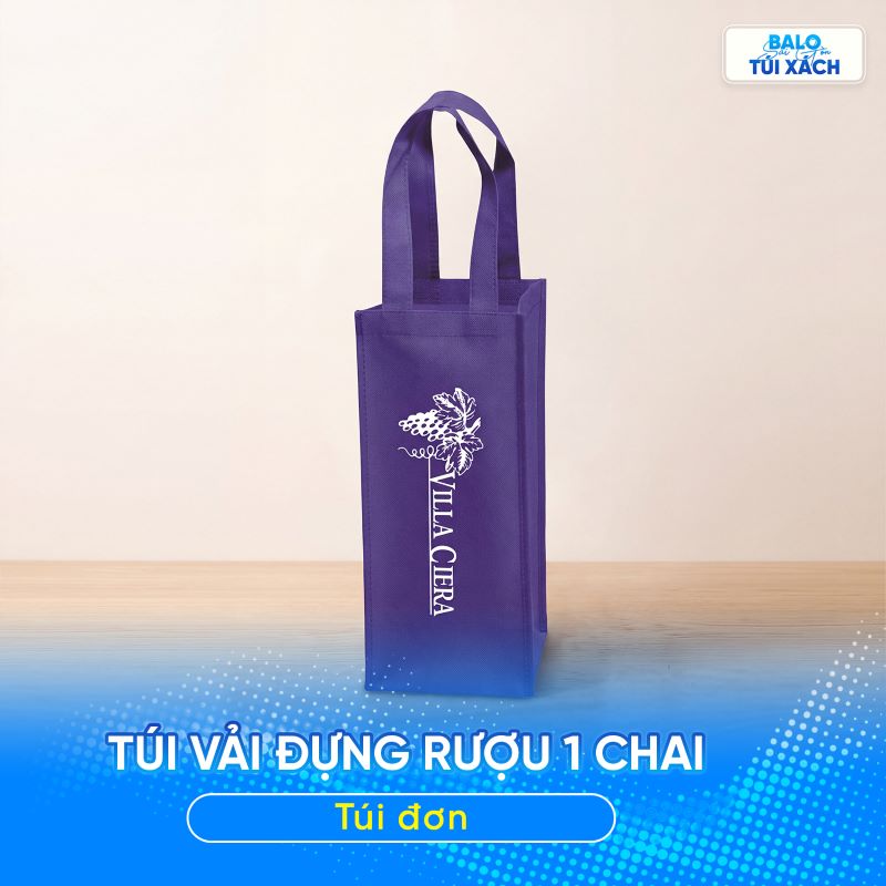 Túi vải đựng rượu 1 chai