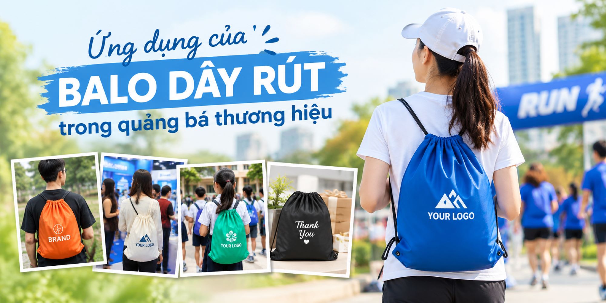 ứng dụng của balo dây rút
