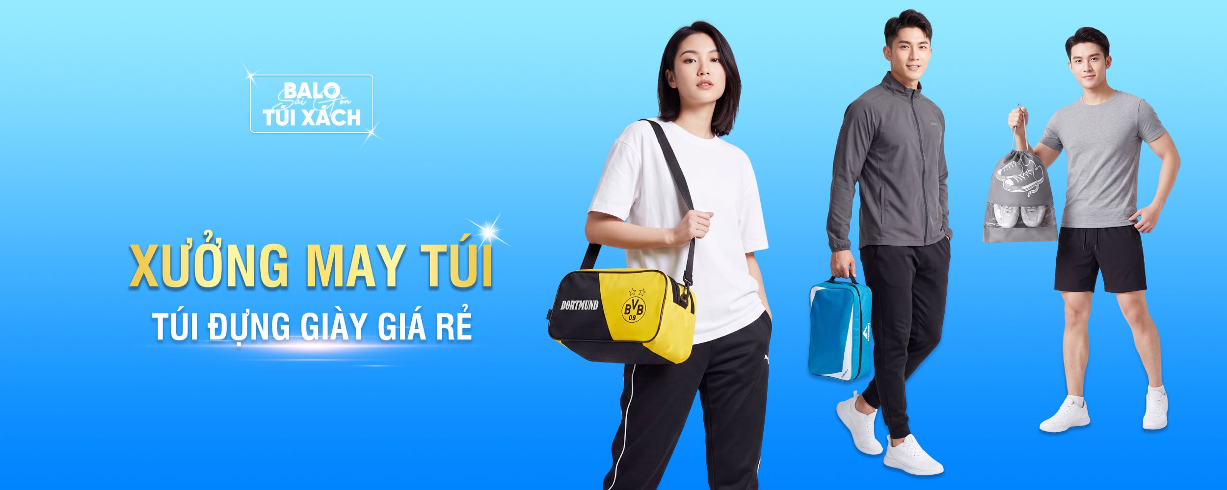 Xưởng may túi đựng giày theo yêu cầu giá rẻ