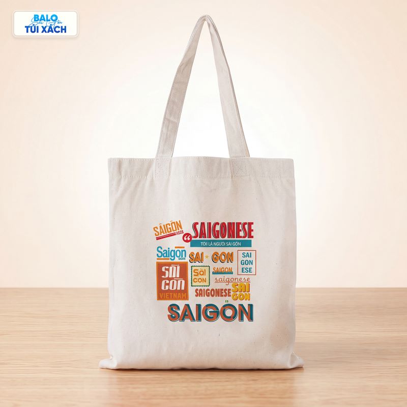 Túi vải canvas in logo 3