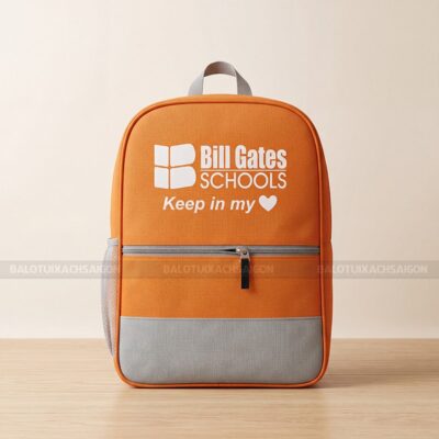 Balo học sinh in logo Bill Gates School 1