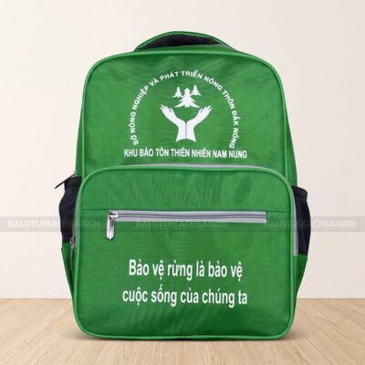 Balo học sinh in logo sắc nét 1