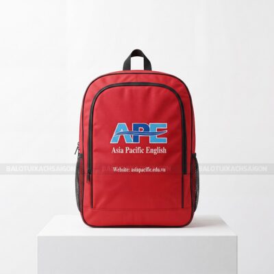 Balo ngoại ngữ APE màu đỏ bền đẹp 1