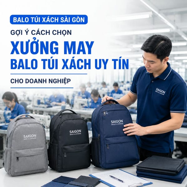 Balo Túi Xách Sài Gòn gợi ý cách chọn xưởng may balo túi xách uy tín cho doanh nghiệp