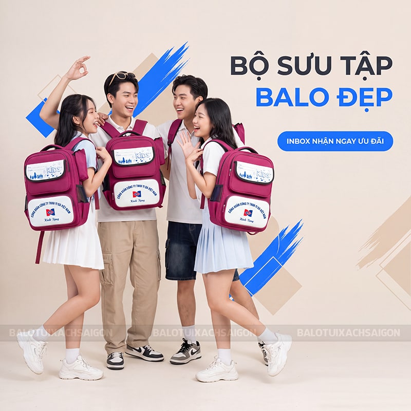 Đặt may balo sự kiện tiết kiệm chi phí cùng Balo Túi Xách Sài Gòn 13