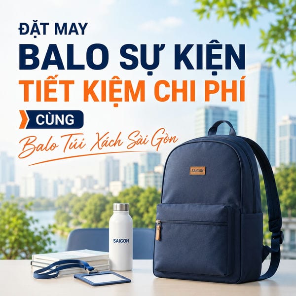 Đặt may balo sự kiện tiết kiệm chi phí cùng Balo Túi Xách Sài Gòn