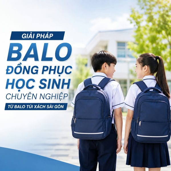 Giải pháp balo đồng phục học sinh chuyên nghiệp từ Balo Túi Xách Sài Gòn