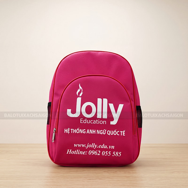 May balo học sinh hệ thống anh ngữ quốc tế Jolly 1