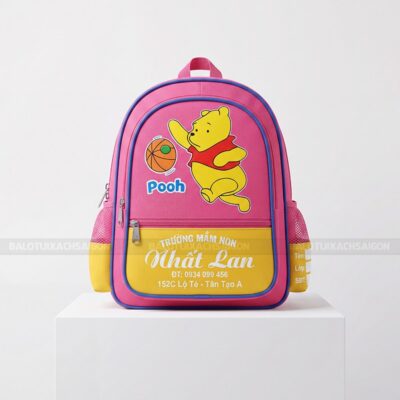 May balo mầm non Nhất Lan in logo theo yêu cầu 1