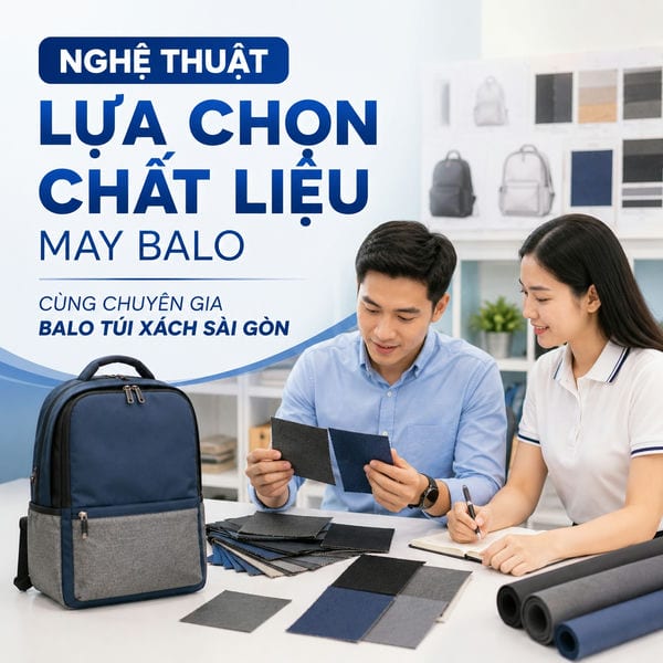 Nghệ thuật lựa chọn chất liệu may balo cùng chuyên gia Balo Túi Xách Sài Gòn
