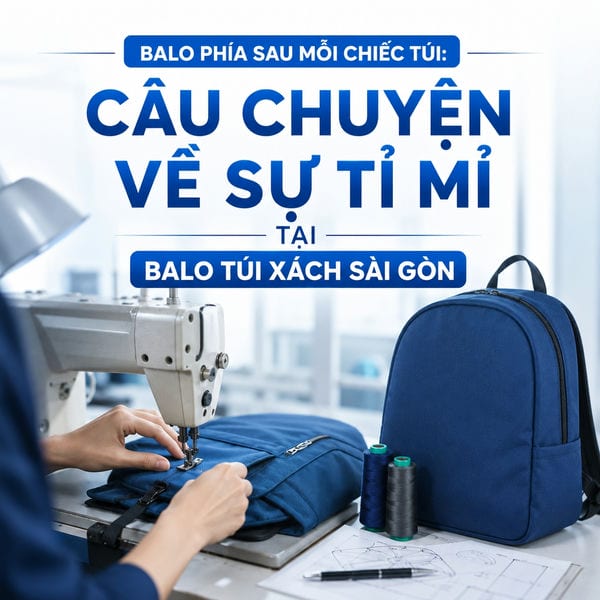 Phía sau mỗi chiếc túi: Câu chuyện về sự tỉ mỉ tại Balo Túi Xách Sài Gòn
