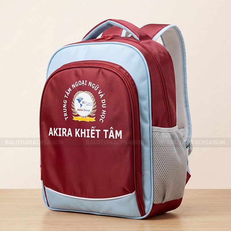 Quảng cáo balo in logo thương hiệu 2