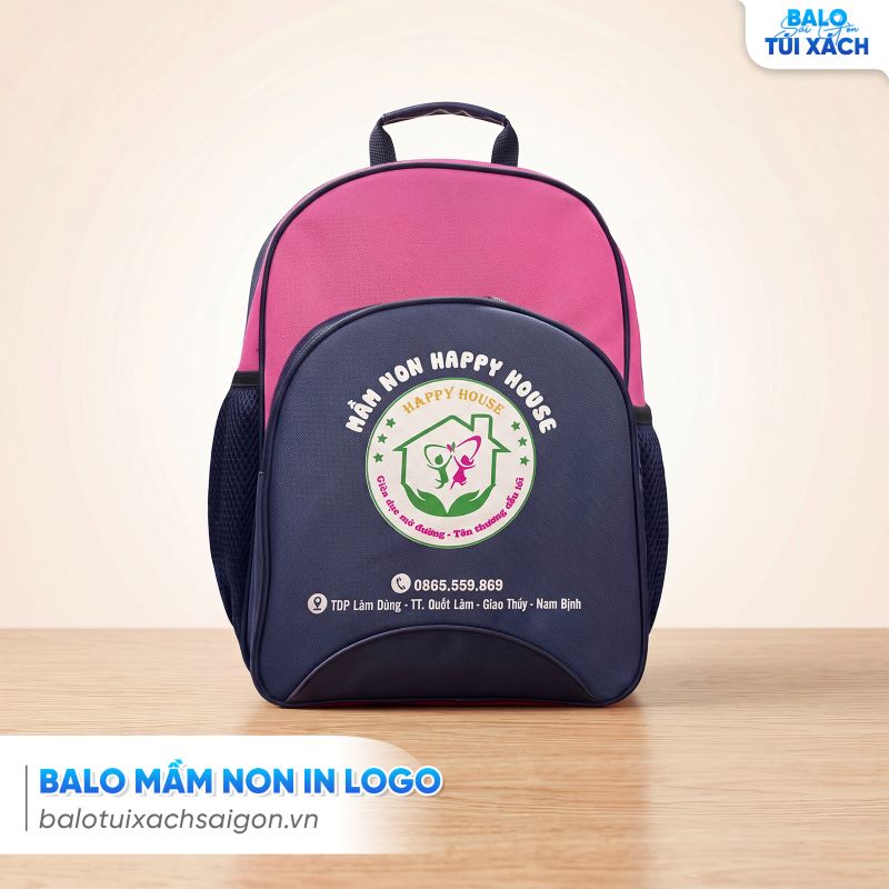 Balo mầm non in logo